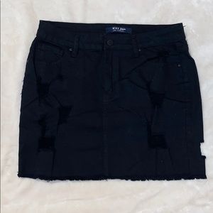Love Me Now Denim Skirt - Black